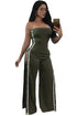 Sexy Army Green Button Me up Jumpsuit